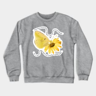 Yellow Butterfly Crewneck Sweatshirt